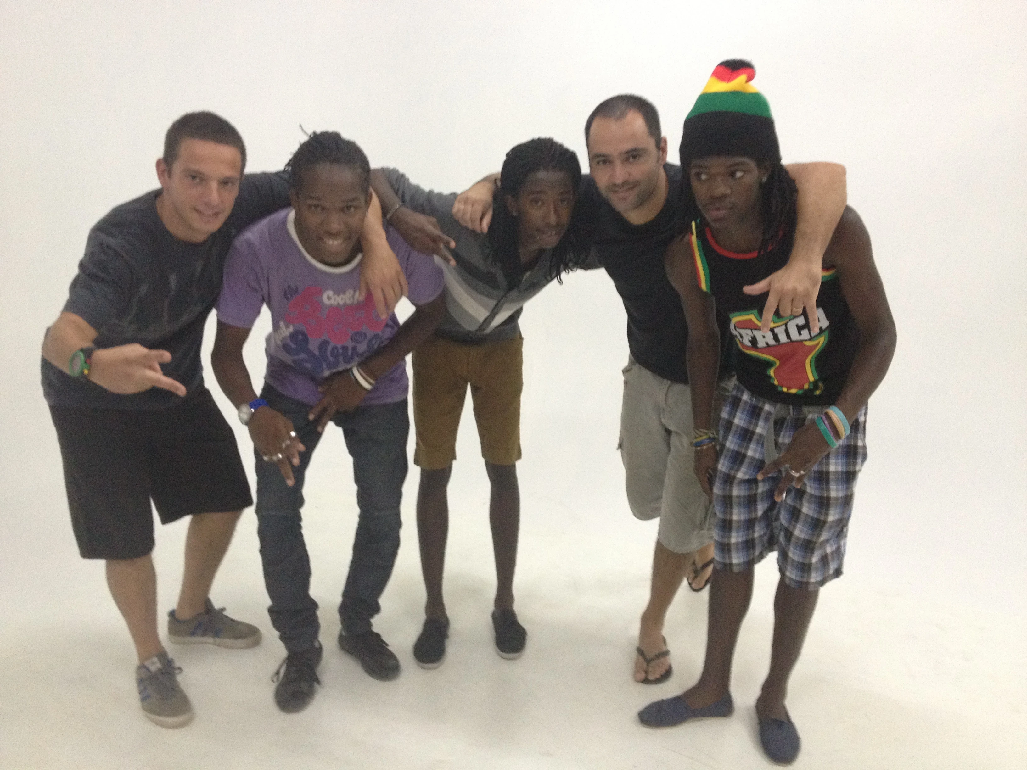 Studio session in Cape Verde