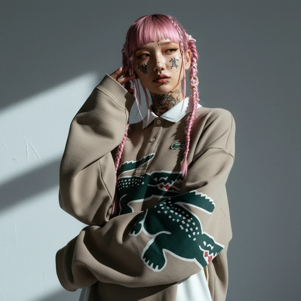 Character in Lacoste editorial
