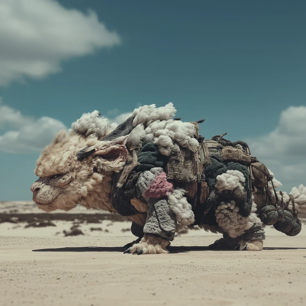 Creature design: full lateral view